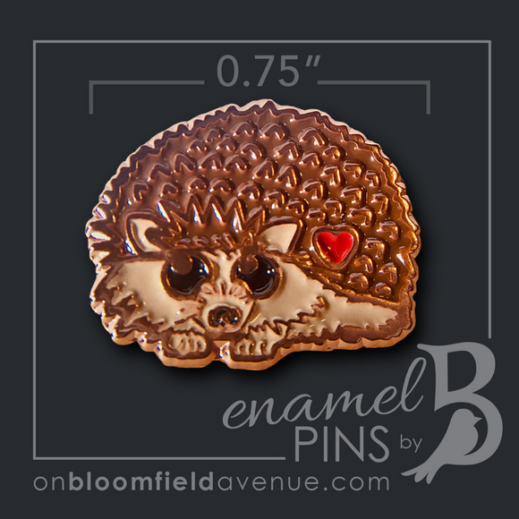 Hedgehog Enamel Pin 🦔 Hedgehogs 🦔 Brooch - Picture 12 of 13